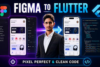 convert your figma design into a pixel perfect flutter UI with clean code