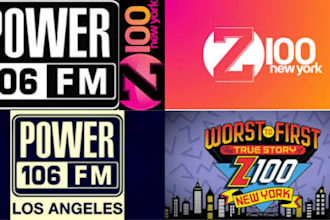 airplay and promote your song or ads on z100, power 106fm new york radio