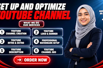 create and setup youtube channel
