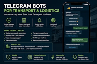 automate your transport business with a telegram bot