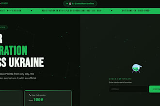 build an ai powered business website with live chat bot