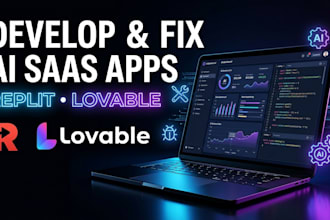 develop and fix ai saas apps using replit and lovable ai