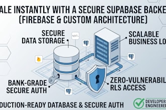 build a secure supabase backend and database for your site
