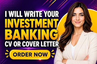 write your investment banking CV or cover letter as a jp morgan recruiter