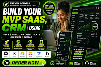 build glide CRM, glide app, airtable, softr, bubble io, adalo for business