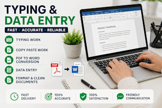 do typing, copy paste and PDF to word work