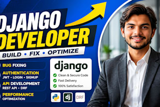 fix django rest API bugs authentication and database connection errors