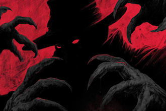 draw horror illustration for comic, book , or any project