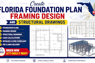 create florida foundation plans framing design and structural drawings
