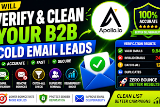 verify and clean your b2b cold email leads