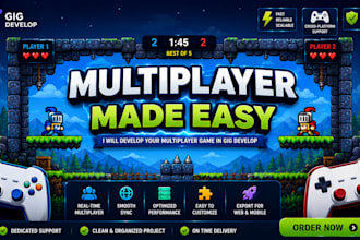develop multiplayer game in gdevelop