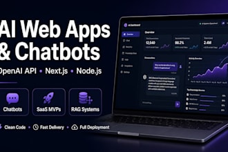build an ai powered web app or chatbot with nextjs