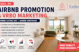 do airbnb promotion booking vrbo marketing airbnb listing seo airbnb arbitrage