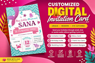 make professional  invitation cards within 12hour