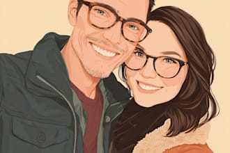 design couple portrait wedding portrait