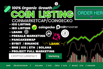 coin listing token listing, coinmarketcap coingecko on top crypto exchange