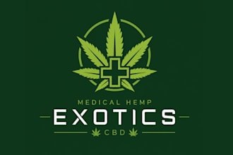 make medical hemp cbd marijuana exotics logo