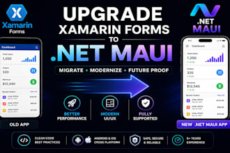 migrate xamarin forms app to modern maui cross platform app