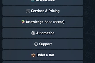 create a custom ai assistant telegram bot with demo