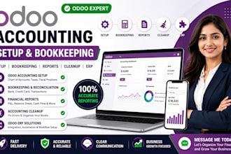 do odoo accounting setup bookkeeping financial report services cleanup and erp