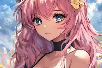 draw custom anime character for you