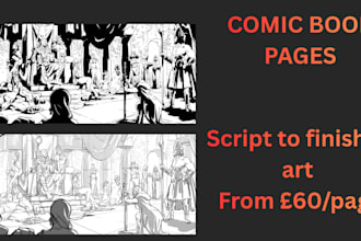 create custom comic book pages for your indie comic or graphic story