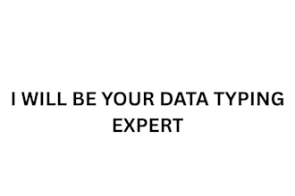 be your data typing expert