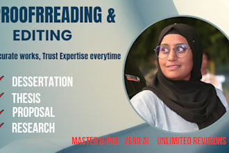 urgently proofread your phd thesis chapters with expert academic feedback