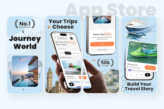 design app screenshots for app store and play store