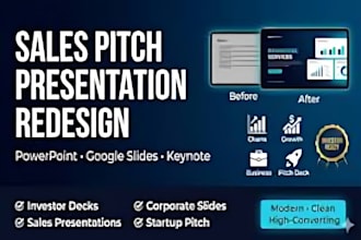 design professional powerpoint presentation, webinar slides and company profile