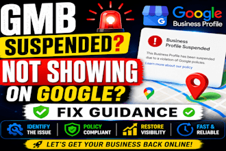 reinstate google business profile suspension and verification