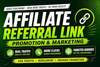 do affiliate referral link promotion to target USA audience for click and signup