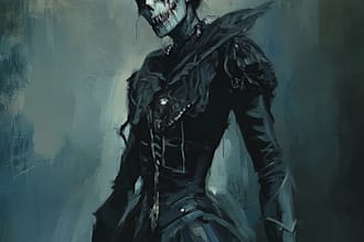do horror character art and horror character