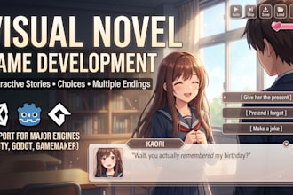 design and develop interactive visual novel games