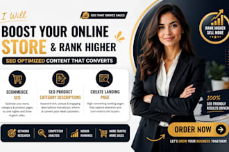 write ecommerce SEO product category descriptions create landing page audit