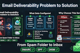 email deliverability dmarc dkim spf setup and configuration