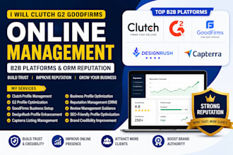 clutch g2 goodfirm online management b2b designrush capterra ORM reputation