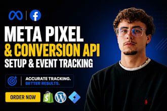 setup facebook meta pixel conversion tracking and standard meta event tracking