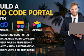 build a no code portal with noloco softr and airtable