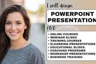 design online course powerpoint presentation slides webinar training course ppt