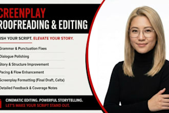 proofread and edit your screenplay professionally