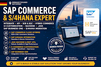 sap expert integrate api b2b b2c hybris commerce ui sap s4hana migration backend