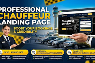 built a high converting  landing page for chauffer website