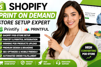 build a shopify print on demand pod store with printify printful
