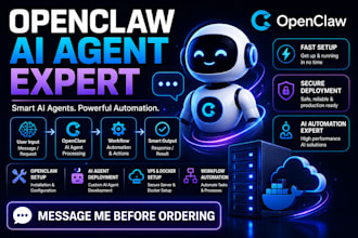 setup openclaw ai agent ai chatbot and automation workflows