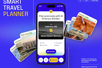 develop ai travel app, ai trip planning app, nightlife app, vacation booking app
