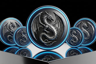 design 3d crypto coin, nft coin reveal and spinning coin animation