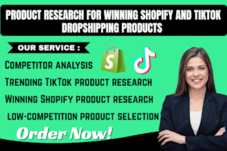 niche product research for winning shopify and tiktok dropshipping product
