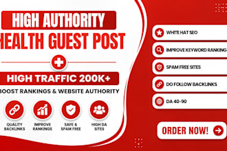 publish health guest posts on high authority health blogs