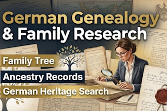 do professional family genealogy and ancestry research in germany
